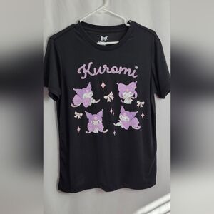Kuromi Black and Purple Girls T-Shirt